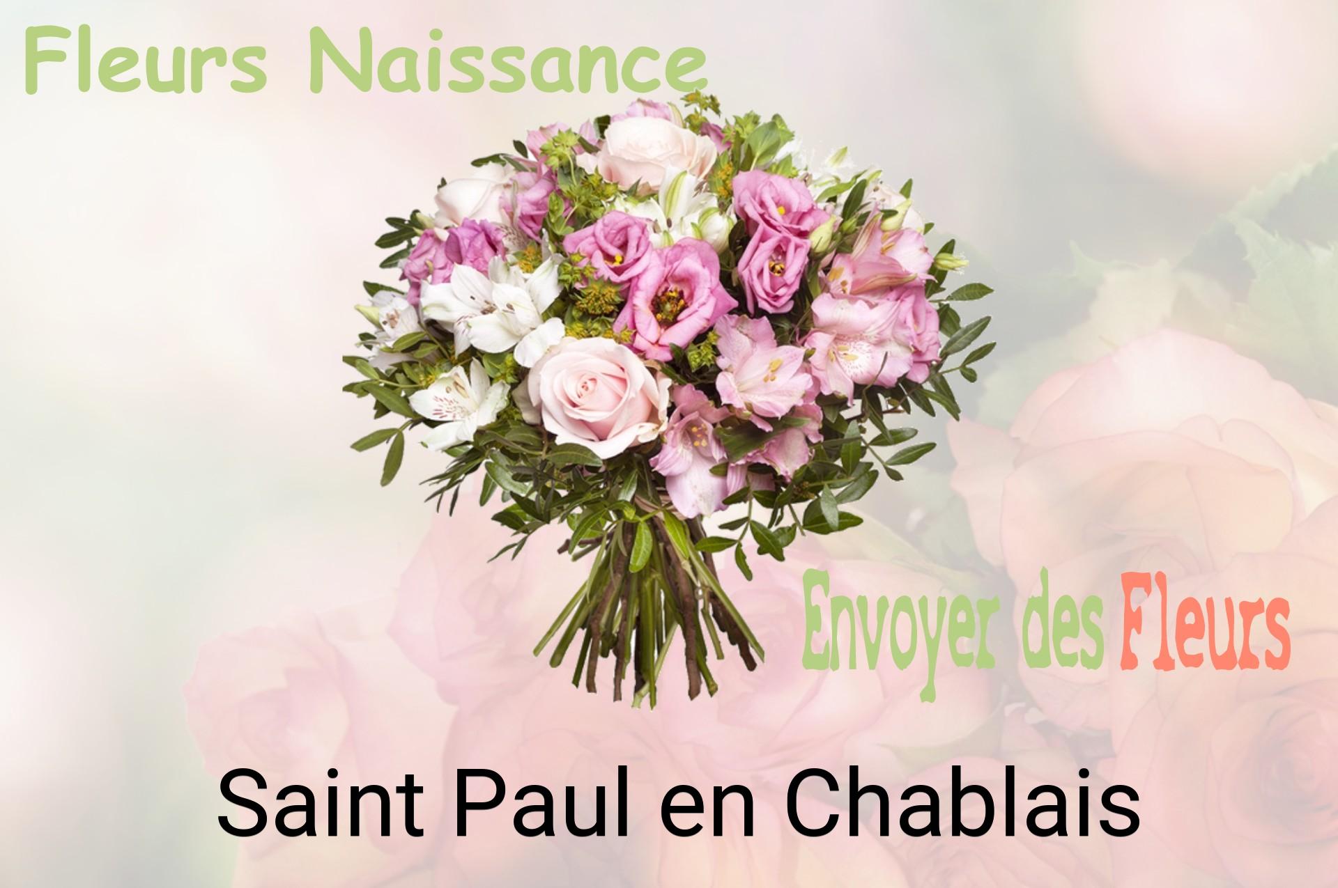Bouquet de fleurs de naissance livré à Saint-Paul-en-Chablais